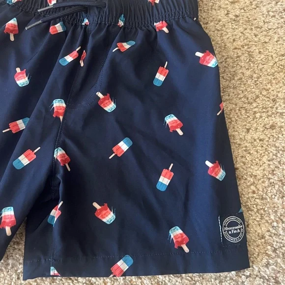Abercrombie Kids Swim Trunks- Size 7/8 - Picture 3 of 5